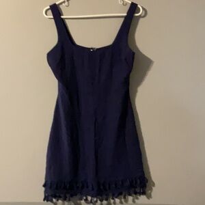 Lulus Size Small Elegant Navy Blue Sleeveless Dress